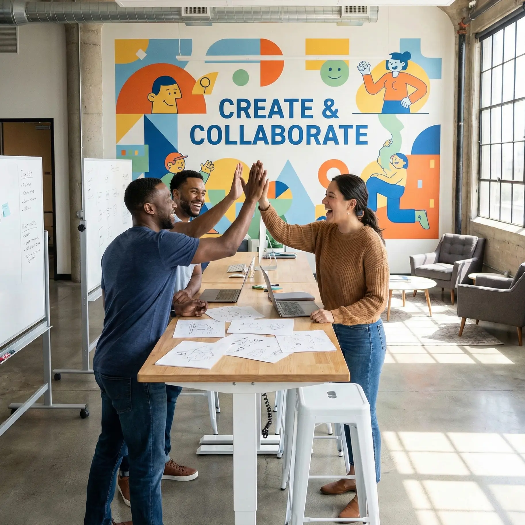 Beispielbild Textile Wandschrift